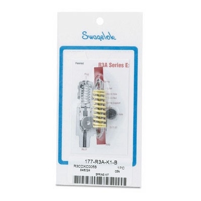 Kit de Mola de Pressão em Aço Inoxidável S17700 Conforme AMS 5678 para Válvula de Alívio Proporcional da Série R3A, na Cor Laranja,  para Ajuste de pressão de 1500-2250 psig (103 a 155 bar).