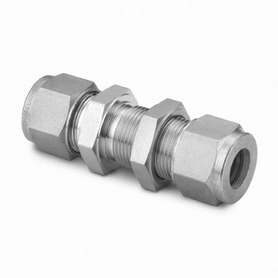 União para Painel em Aço Super Duplex, Extremidades: Conexão Swagelok (Dupla Anilha) para Tubo de 1/2" OD (DE) (vide MS-01-174)