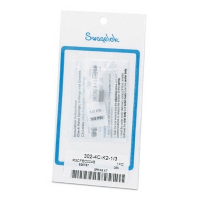 Kit de Mola de Pressão em Aço Inoxidável 302 para Válvula de Retenção Tipo Poppet da Série 2C, 4C e 4CP com Pressão de Abertura de 1 psi (0,07 bar) (vide MS-01-176)