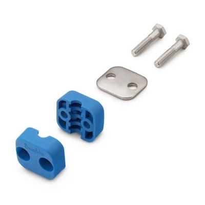 Kit de suporte em aço inox 304 para tubo com 25mm OD