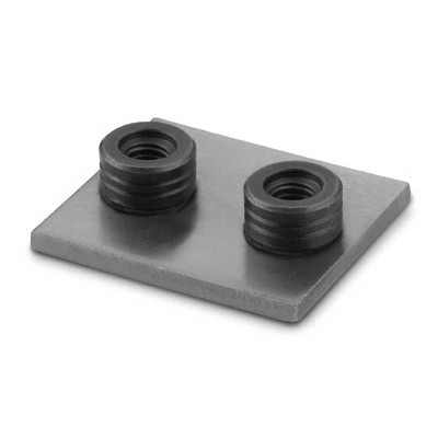 316 SS Fractional Weld Plate, 1.42 in. (36.1 mm) Length