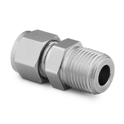 316L SS Swagelok Tube Fitting, Male Connector, 10 mm Tube OD x 1/2 in. Male NPT