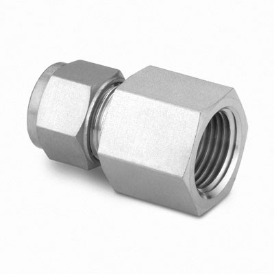 316L SS Swagelok Tube Fitting, Female Connector, 12 mm Tube OD x 1/2 in. Female NPT