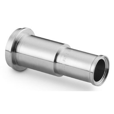 Tubo Suporte Longo de Conexão VCR com Vedação Facial através de Arruela Metálica, em Aço Inoxidável 316L, Extremidades: VCR de 1/4? X Suporte para Solda de Topo Automática (ATW) de 1/4? X 0,035?, Limpeza SC-01 (vide MS-01-24)