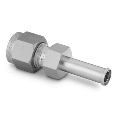 316L Stainless Steel Automatic Tube Butt Weld Fitting, Swagelok Tube Fitting Connector, 3/8 in. Tube Fitting x 3/8 in. ATW