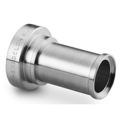 Tubo Suporte de Conexão VCO com Vedação Facial através de O-Ring, em Aço Inoxidável 316L, Extremidades: VCO de 1/2? X Tubo Suporte para Solda de Topo Automática (ATW) de 3/8? (vide MS-01-28)