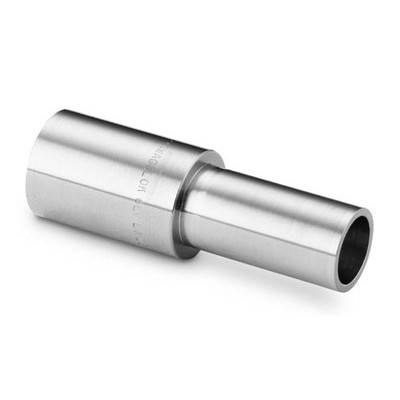 União de Redução em Aço Inoxidável 316L, Extremidades: Conexão para Solda de Topo para Tubing (ATW) de 1/2" X 1/4" OD (DE) (vide MS-01-149)
