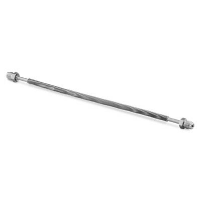 Tubo Corrugado Flexível (Tubing) em Aço Inoxidável 321 com 1/4" OD (DE), Comprimento Nominal de da Parte Flexível 12", Extremidades: Conexão VCR Macho de 1/4" (vide MS-01-31)