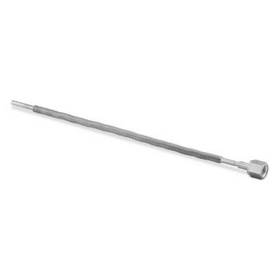 Tubo Corrugado Flexível (Tubing) em Aço Inoxidável 321 com 1/4" OD (DE), Comprimento Nominal da Parte Flexível de 12", Extremidades: Conexão VCR Femea de 1/4" X Adaptador XBA de 1/4" (vide MS-01-31)