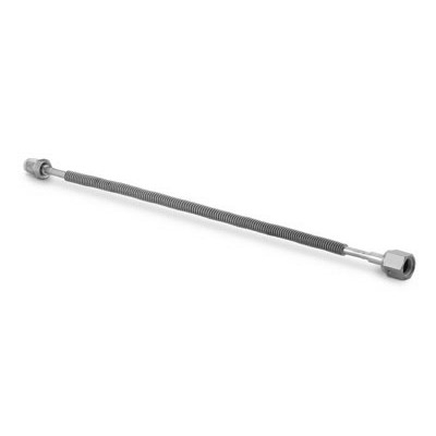 Tubo Corrugado Flexível (Tubing) em Aço Inoxidável 321 com 1/4" OD (DE), Comprimento Nominal da Parte Flexível de 6", Extremidades: Conexão VCR Femea de 1/4" X VCR Macho de 1/4" (vide MS-01-31)