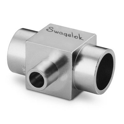 316L VAR Micro-Fit® Reducing Tee, 1/2 in. x 1/2 in. x 3/8 in. OD, SC-01 Cleaned