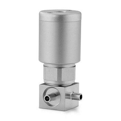 Válvula Diafragma sem Molas em Aço Inoxidável 316L VIM/VAR UHP Série DP. Extremidades: Conexão para Solda de Topo para Tubing (TBW) de 1/4?, Limpeza SC-01, Atuador NC (vide MS-01-165)