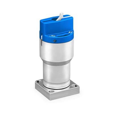 Modular Platform Components, Stainless Steel Springless Diaphragm Valve, 3-Port C-Seal, Manual Actuator, SC-01 Cleaned
