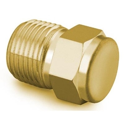 Brass Pipe Fitting, Pipe Plug, 1/16 in. Male NPT