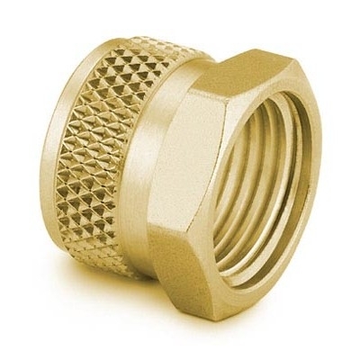Brass Knurled Nut for 1 in. Swagelok Tube Fitting