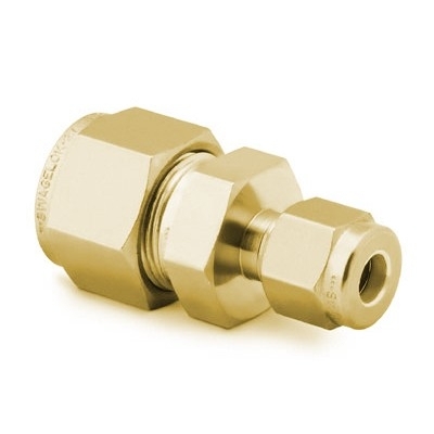 Brass Swagelok Tube Fitting, Reducing Union, 1 1/8 in. x 1 in. Tube OD