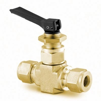 Válvula Tipo Toggle em Latão Série 1G, Extremidades: Conexão Swagelok (Dupla Anilha) para Tubo de 6 mm OD (DE) (vide MS-01-54)