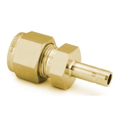 Brass Swagelok Tube Fitting, Reducer, 1/8 in. Tube OD x 6 mm Swagelok Tube Adapter