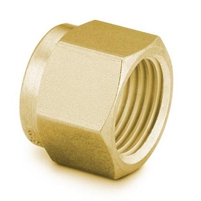 Porca em Latão para Conexão Swagelok (Dupla Anilha) para Tubo de 2 mm OD (DE) (vide MS-01-140)