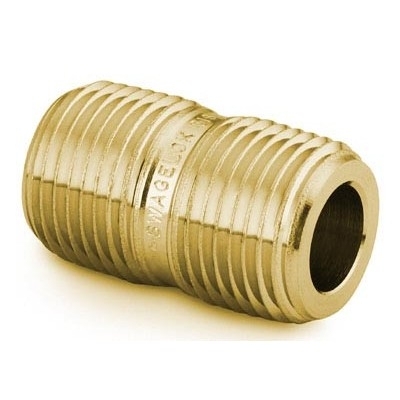 Niple Redondo em Latão para Rosca NPT Macho de 1/4" (vide MS-01-147)