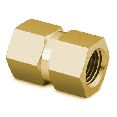 Luva Sextavada em Latão, Extremidades: Rosca NPT Femea de 1/4" (vide MS-01-147)