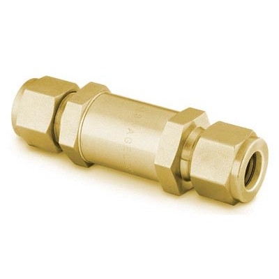 Brass In-Line Particulate Filter, 1/4 in. Swagelok Tube Fitting, 40 Micron Pore Size