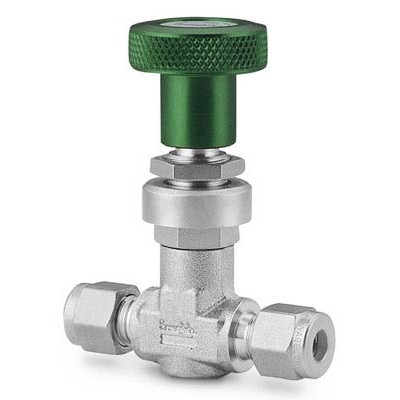 Válvula Micrométrica em Latão Série M para Alto Fluxo, Extremidades: Conexão Swagelok (Dupla Anilha) para Tubo de 1/4? OD (DE) (vide MS-01-142)