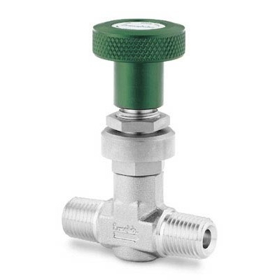 Válvula Micrométrica em Latão Série M para Alto Fluxo, Extremidades: Rosca NPT Macho de 1/4" (vide MS-01-142)