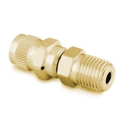 Brass Purge Valve, 1/4 in. Male NPT,  Alloy 400 Spring, SC-11 Cleaned