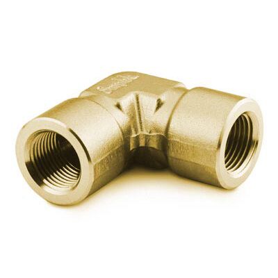 Cotovelo Femea em Latão, Extremidades: Rosca NPT Femea de 1/4" (vide MS-01-147)