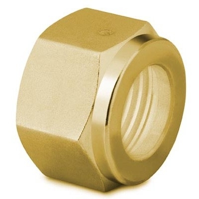 Porca Femea para Conexão VCO com Vedação Facial através de O-Ring, em Latão, Extremidade: VCO de 1/2? (vide MS-01-28)