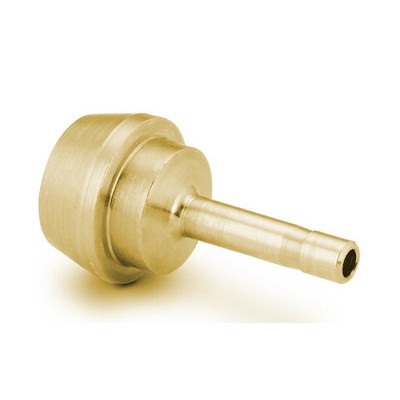 Port Connector de Redução em Latão para Redução de Porta, Extremidades: Port Connector de 1/2" X Adaptador para Tubo de 1/4" OD (DE) (vide MS-01-140)