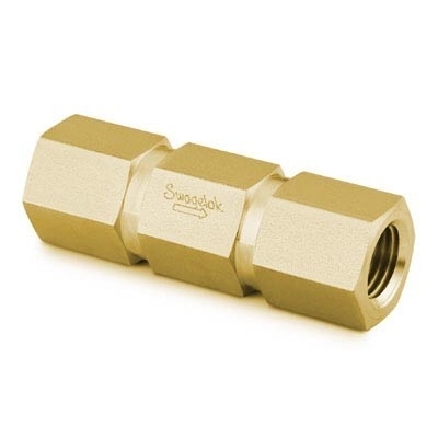 Brass 1-Piece Poppet Check Valve, Fixed Pressure, 1/2 in. Female ISO Tapered, 1 psig (0.07 bar), Ethylene Propylene O-Ring
