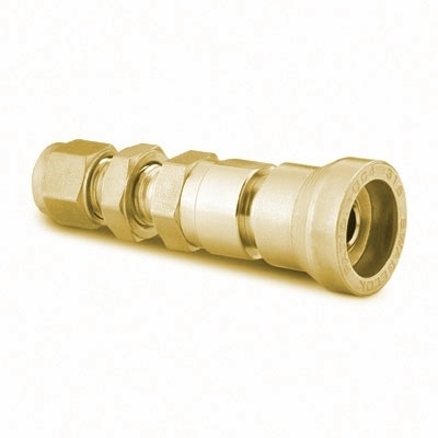 Corpo em Latão para Instalação em Painel do Engate Rápido para Instrumentação Série QC, Extremidade: Conexão Swagelok (Dupla Anilha) para Tubo de 6 mm OD (DE), Cv = 0,2, (vide MS-01-138)