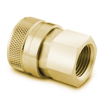 Corpo em Latão do Engate Rápido de Passagem Plena Série QF, Extremidade: Rosca NPT Femea de 3/4", Cv = 23,6 (vide MS-01-138)