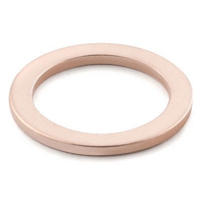 Arruela de Vedação (Gasket) em Cobre para Conexões com Rosca BSP Paralela (RP) de 1/8" (vide MS-01-147)