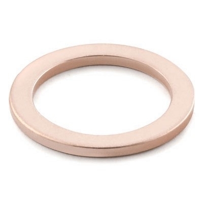 Copper Gasket for 1/4 in. ISO Parallel Thread (RP) Fittings, SC-11 Cleaned