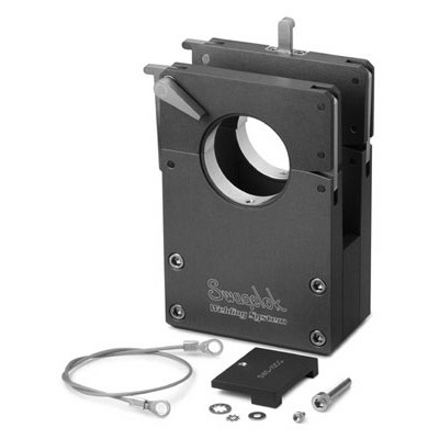 Bloco de Fixação de Tubulação para Cabeçote de Soldagem Série 10, Diâmetros Externos de Junta de Solda 1/4" a 1" OD (DE) e 6 a 25 mm OD (DE). Acompanha um Medidor de Centralização. Componente Swagelok para Sistema de Solda Orbital.