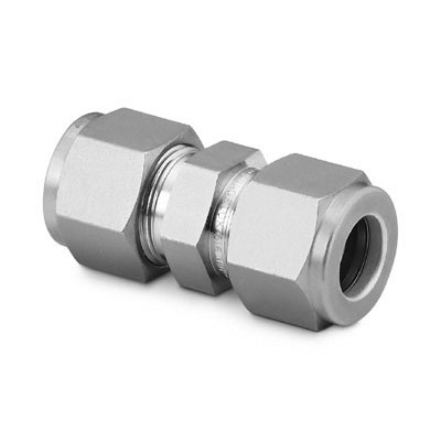 Alloy 400 Swagelok Tube Fitting, Union, 6 mm Tube OD