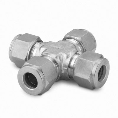 Alloy 400 Swagelok Tube Fitting, Union Cross, 1/2 in. Tube OD