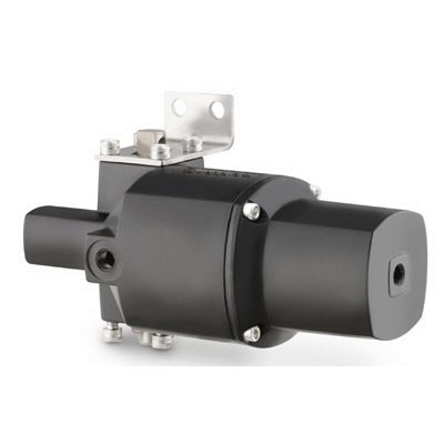 Atuador Pneumático em Alumínio Anodizado com Acabamento externo em Uretano na cor preta. Atuação de 180° e Retorno por Mola, Série 153, Pressão Máxima de Atuação de 200 psig (13,7 bar) @ 37°C, Temperatura de Trabalho de -28 a 93 °C com O'rings em Bun
