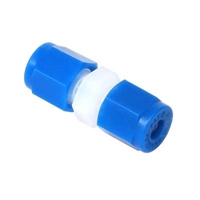 União em PFA, Extremidades: Conexão Swagelok (Dupla Anilha) para Tubo de 1/8" OD (DE) (vide MS-01-05)
