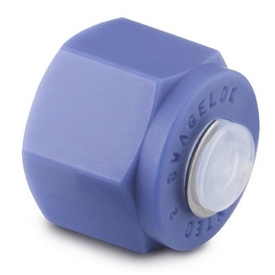 Plugue em PFA para Conexão Swagelok (Dupla Anilha) para Tubo de 1/8" OD (DE) (vide MS-01-05)
