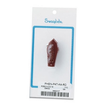 Kit de Manopla em Polieterimida na cor vermelha para Válvula Macho Série P4T. Limpeza e Embalagem SC-10 da Swagelok.