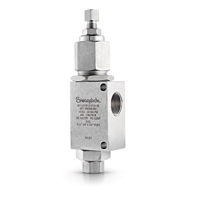 Válvula de Alívio Proporcional para Média Pressão em Aço Inoxidável 316 Conforme Norma ASTM A276, Linha IPT, Pressão de Trabalho de 20.000 psig (1378 bar), Temperatura de Trabalho de -17 a 121ºC com Vedações em Fluorcarbono FKM, Extremidades: Conexão