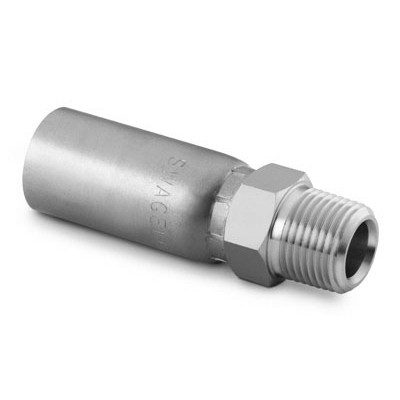 Conexão em Aço Carbono para Mangueira Termoplástica, Extremidades: Conexão para Mangueira Termoplástica de 1/4? X Rosca NPT Macho de 1/4? (vide MS-01-167)