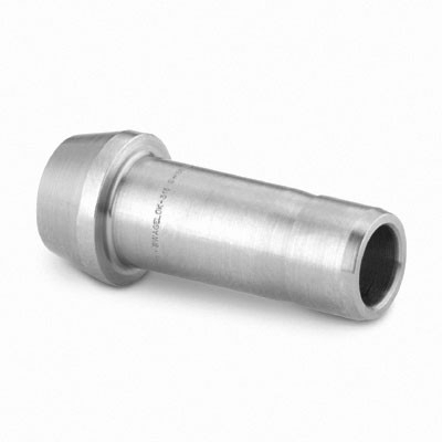 Port Connector em Aço Inoxidável 316 Conforme Norma ASTM A276, Extremidades: Port Connector de 10 mm OD (DE) x Ponta Lisa Swagelok (Tuber Adapter) de 10 mm OD (DE), Limpeza e Embalagem SC-10 da Swagelok.