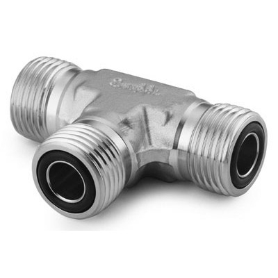 316 SS VCO O-Ring Face Seal Fitting, Tee, 3/4 in. VCO Fittings