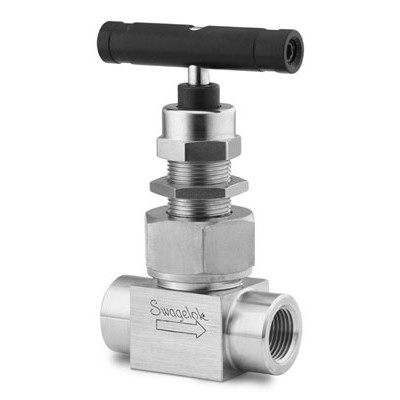 Válvula Agulha em Aço Inoxidável Série N, Castelo Tipo União para Serviço Pesado, Cv = 2,4, Conexões, Haste com Ponta Esférica Não-Rotativa, Vedação em Grafoil, Extremidades: Conexão para Solda Tipo Encaixe para Tubo Rígido (Pipe) (PSW) de 1/2? (vide