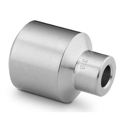 316 Stainless Steel Pipe Weld to Tube Socket Weld Adapter, 1 in. Pipe x 3/8 in. Tube Socket